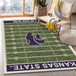 College Kansas State Team Logo Area Rug, Living Room Rug, Family Gift US Decor Indoor Outdoor Rugs