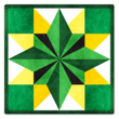 Barn Quilt Sign Five Square Design John Deere Colors Square Metal Sign with UV Protection Amish country home decor wall art
