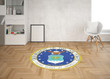 United State Air Force Round Mat Round Floor Mat Room Rugs Carpet Outdoor Rug Washable Rugs