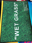 Wet Grass Rug Wet Grass Green Rug Grass Pattern Rug Living Room Rug Rug for Bedroom Aesthetic Rug Custom Rug Area Rug Kids Room Rug