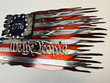 American 1776 Cut Metal Flag, US Tarreted Flag, Gift For Father's Day