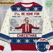 Donald Trump Ugly Christmas Sweater, I'll Be Home For Christmas Ugly Sweater, Humorous Trump Supporter Sweater 2024, MAGA Christmas Gifts