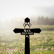 Pet Memorial Cross, Pet Cross Stake, Custom Pet Memorial Stake, Dog Grave Marker, Dog Cat Loss Gift, Pet loss, Memorial Cross for Pet Grave
