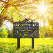 Personalized Memorial Tree Stake In Loving Memory Metal Garden Sign Memorial Tree Plaques Outdoor