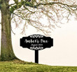 Personalized Memorial Tree Plaque With Stake Tree Garden Sign ,Metal Name Plate, Tree Decor