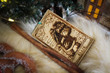 Personalised Tarot Card Christmas Ornament Wood Custom Bauble Laser Engrave Rustic Wooden Name Decoration Cards Reader Divination Astrologer