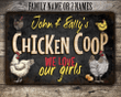Personalized Chicken Coop Sign We Love Our Ladies Black Vintage Hen House Decor