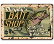 Personalized Bait Shop Metal Sign Aluminum Tin Awesome Metal Poster