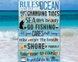 Tin Rules Of The Ocean Durable Metal Sign Aluminum Tin Awesome Metal Poster