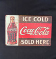 Coca Cola Vintage Antique Collectible Tin Sign Metal Wall Decor Garage Man Cave Game Room Bar