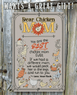 Tin Chicken Coop Sign Dear Chicken Mom Funny Sign Use Indoor Outdoor On Coop Chicken Owners Decor Gift Accessories