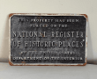 National Register Plaque For Your Historic Place Retro Metal Tin Sign