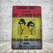 The Blues Brothers Antique Style Collectible Tin Sign Metal Wall Decor Garage Man Cave Game Room Bar
