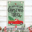 Tin Farm Fresh Christmas Trees Durable Metal Sign Use Indoor Outdoor Great Christmas Tree Shop Decor And Gift