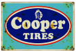 Cooper Tires 1 Aged Or New Style 040 Gauge Aluminum Metal Vintage Retro Garage Art