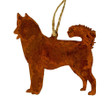 Handcrafted Custom Dog Breeds Rusty Metal Sign Ornament - Personalized Christmas Gift