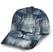 Lion With Blue Eyes Classic Baseball 3D Cap Adjustable Twill Sports Dad Hats