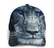 Lion With Blue Eyes Classic Baseball 3D Cap Adjustable Twill Sports Dad Hats