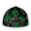 Personalized Custom Name Green Skull Hat Classic Cap
