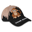 Personalized Custom Name Monkey Twinkle Hat Classic Cap