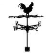 Rooster Stainless Steel Weathervane Roof Mount Iron Weather Vane Rooster Wind Vane for Farmhouse Courtyard Garden Decor
