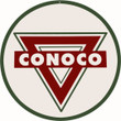 Conoco Gas Station Sign Vintage Aged Or New Style Metal Sign Available Vintage Style Retro Garage Art