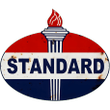 Standard Gas Station Sign Cut Out Shaped Choice Of Aged Or New Style Metal Vintage Style Retro Garage Art