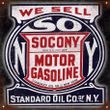 Standard Oil Company Metal Sign Aged Style Square Sign Vintage Style Retro Garage Art