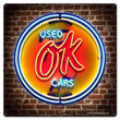 1950S Ok Used Cars Authorized Dealer Marquis Advertising Metal Sign - Nostalgic Vintage Style Home Decor Wall Art