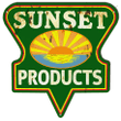 Sunset Products Gas & Oil - Custom Shape Vintage Style Or New Style Metal Sign Retro Vintage Garage Art