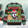 Personalized Photo Insert He See You When You Are Eating Snack Ugly Sweater - Ugly Christmas Sweater - Funny Xmas Sweaters