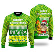 Mele Kalikimaka Green Ugly Christmas Sweater For Men & Women - Ugly Christmas Sweater - Funny Xmas Sweaters