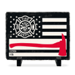 Firefighter Gift, Firefighter Flag Stone, Fire Fighter American Flag Stone, Firefighter Custom Slate