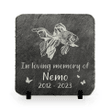 Goldfish Memorial Stone, Pet Memory Stone, Pet Loss Gift, Grave Marker Remembrance Stone, Personalized Custom Engraved