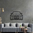 G80 M3 Front Silhouette Metal Wall Art, Custom Car Silhouette Metal Decor, Personalized Gift For Car Lovers, Gift For Him