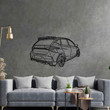 i20N Back Angle Silhouette Metal Wall Art, Custom Car Silhouette Metal Decor, Personalized Gift For Car Lovers, Gift For Him