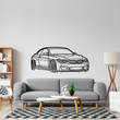 M4 F82 Front Angle Silhouette Metal Wall Art, Custom Car Silhouette Metal Decor, Personalized Gift For Car Lovers, Gift For Him