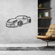 981 Cayman GT4 Angle Silhouette Metal Wall Art, Custom Car Silhouette Metal Decor, Personalized Gift For Car Lovers, Gift For Him