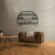 GTR R32 Back Silhouette Metal Wall Art, Custom Car Wall Sign, Personalized Car Metal Wall Art, Gift for Him, Gift for Her, Gift For Car Lovers