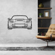 Corvette C7 Z06 2019 Front Silhouette Metal Wall Art, Custom Car Wall Sign, Personalized Car Metal Wall Art, Gift for Him, Gift for Her, Gift For Car Lovers