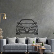 Giulia GTAm Front 2020  Silhouette Metal Wall Art, Custom Car Wall Sign, Personalized Car Metal Wall Art, Gift for Him, Gift for Her, Gift For Car Lovers