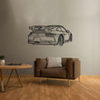 911 GT3 model 991 Back Angle Silhouette Metal Wall Art, Custom Metal Sport Car Silhouette Wall Art - Garage Wall Decor Gift For Him