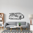 911 GT3 model 991 Back Angle Silhouette Metal Wall Art, Custom Metal Sport Car Silhouette Wall Art - Garage Wall Decor Gift For Him