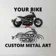 Panigale v4r Silhouette Metal Wall Art, Custom Metal Sport Car Silhouette Wall Art - Garage Wall Decor Gift For Him