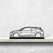 Veloster N Silhouette Metal Art Stand, Custom Car Silhouette Metal Decor, Personalized Gift For Car Lovers, Gift For Him