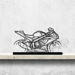 GSX R Silhouette Metal Art Stand, Custom Car Silhouette Metal Decor, Personalized Gift For Car Lovers, Gift For Him