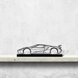 GT Mk2 Silhouette Metal Art Stand, Custom Car Silhouette Metal Decor, Personalized Gift For Car Lovers, Gift For Him