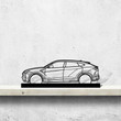 Urus Silhouette Metal Art Stand, Custom Car Silhouette Metal Decor, Personalized Gift For Car Lovers, Gift For Him