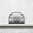 G80 M3 Front Silhouette Metal Art Stand, Custom Car Silhouette Metal Decor, Personalized Gift For Car Lovers, Gift For Him