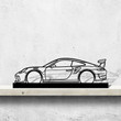 911 GT3 RS model 991 Silhouette Metal Art Stand, Custom Car Silhouette Metal Decor, Personalized Gift For Car Lovers, Gift For Him